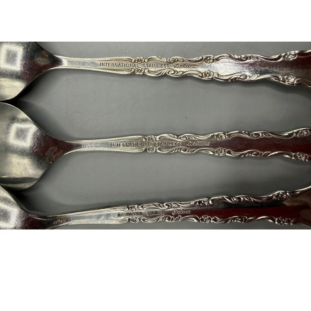 International Stainless Deluxe Gigi Spoon Set 20pc 16 Teaspoon 4 Soup Spoon